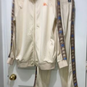 Kappa Tracksuit Warmup Sweatsuit Exercise Jump Jogging Leisure Soccer Suit EUC